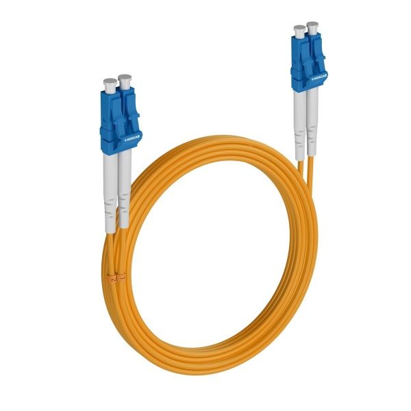 Шнур оптический KOSCAB dpc LC/UPC-LC/UPC 9/125 3.0мм 15м LSZH (патч-корд)