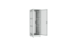 Напольный шкаф NIKOMAX серии TFR-R2 19", 42U, перфорированные двери, металлические стенки, Ш600хВ2010хГ800мм, в разобранном виде, серый