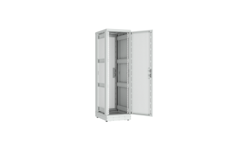 Напольный шкаф NIKOMAX серии TFR-R2 19", 42U, перфорированные двери, металлические стенки, Ш600хВ2010хГ800мм, в разобранном виде, серый