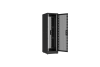 Напольный шкаф NIKOMAX серии TFR-R2 19", 42U, перфорированные двери, металлические стенки, Ш600хВ2010хГ800мм, в разобранном виде, черный