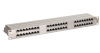 Коммутационная панель NIKOMAX 19", 1U, 48 портов, Кат.6, RJ45/8P8C, 110/KRONE, T568A/B, полный экран, с органайзером, металлик, гарантия: 5 лет расширенная / 25 лет системная