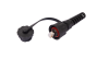 Индустриальный коннектор NIKOMAX RJ45/8P8C, Кат.6 (Класс E), 250МГц, покрытие 50мкд, экранированный, IP67, для одножильной витой пары, с защитной крышкой, черный