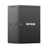 Шкаф настенный телекоммуникационный NTSS W 15U 600х450х770мм, 2 профиля 19, дверь сплошная металл, боковые стенки съемные, разобранный, черный RAL 900